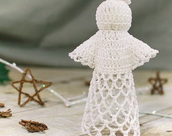 Crochet Angel Pattern, Easy Lace Angel Crochet Pattern - Immediate PDF Download