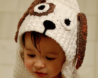 Crochet Pattern - Dog Hooded Baby Towel (also makes a great blanket) - Immediate PDF Download