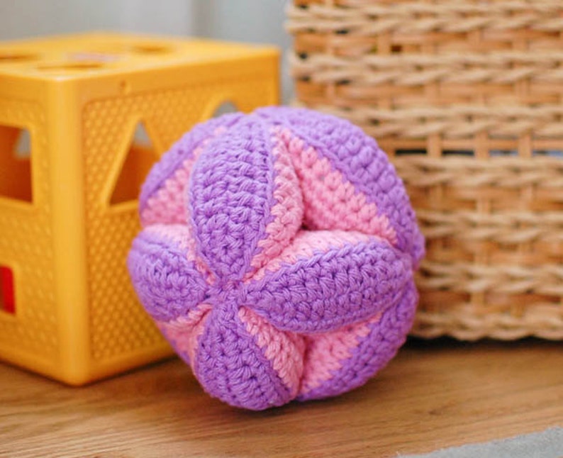 Crochet Pattern Baby Clutch Ball Toy makes a great baby gift Instant Download PDF image 3