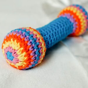 Crochet Pattern Baby Rattle/Clutch Toy also makes a great pet toy Instant Download PDF image 1