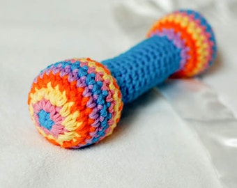 Crochet Pattern - Baby Rattle/Clutch Toy (also makes a great pet toy) - Instant Download  PDF