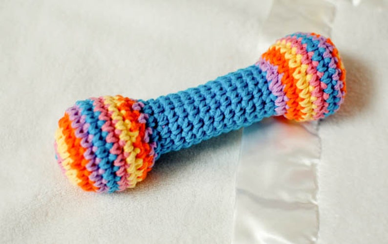 Crochet Pattern Baby Rattle/Clutch Toy also makes a great pet toy Instant Download PDF image 5