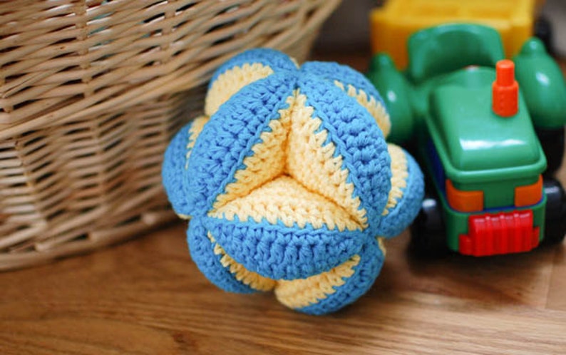 Crochet Pattern Baby Clutch Ball Toy makes a great baby gift Instant Download PDF image 2