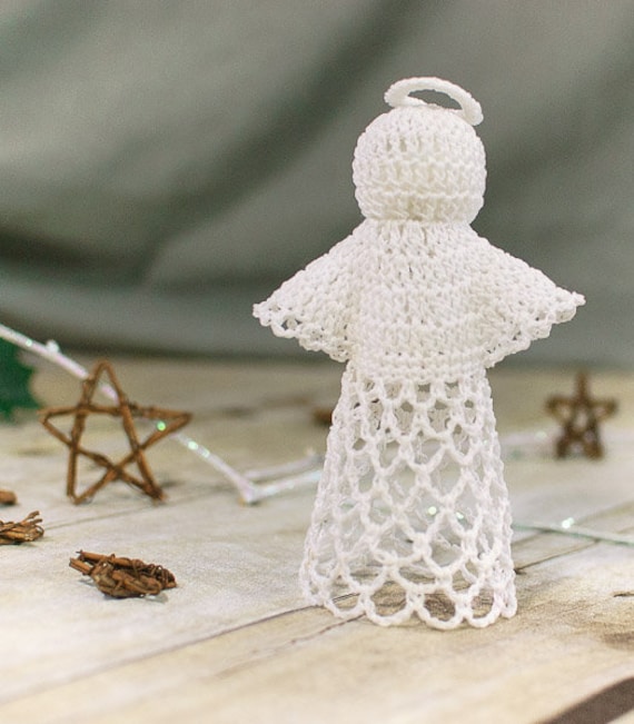 38 Crochet Patterns Inspired by Angels: Heavenly, Whimsical, and Giftable Crochet Ideas 22 Crochet Angel Pattern Easy Lace Angel Crochet