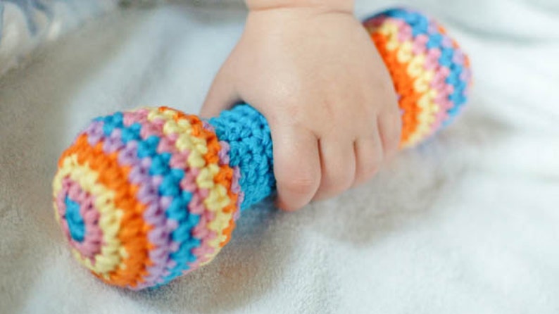 Crochet Pattern Baby Rattle/Clutch Toy also makes a great pet toy Instant Download PDF image 2