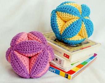Crochet Pattern -  Baby Clutch Ball Toy (makes a great baby gift) - Instant Download  PDF