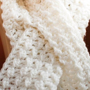 Crochet Pattern Textured Keyhole Scarf with Spiral Flower Instant Download PDF image 4