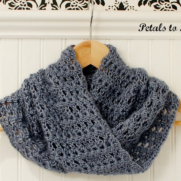 Crochet Pattern - Mobius Infinity Cowl / Scarf (includes instructions to customize fit) - Immediate PDF Download