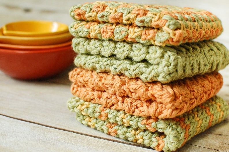 Set of 4 Crochet Dishcloth Patterns image 2