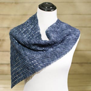 Any Season Asymmetrical Shawlette image 1