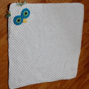 Crochet Pattern Owl Hooded Baby Towel also makes a great hooded blanket Immediate PDF Download image 5