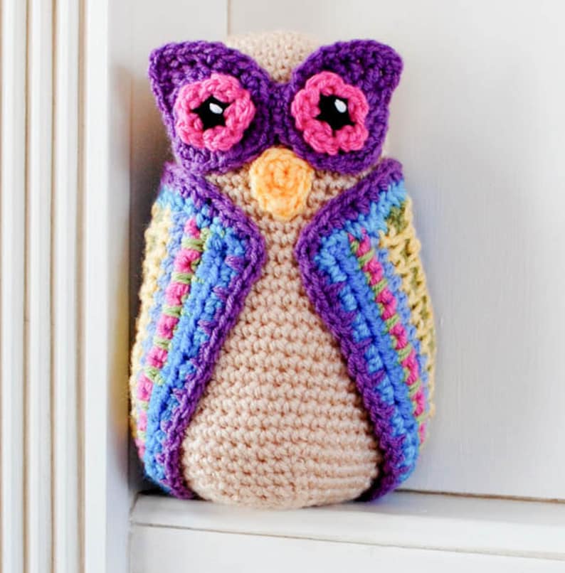 Owl Crochet Pattern - Immediate PDF Download image 1