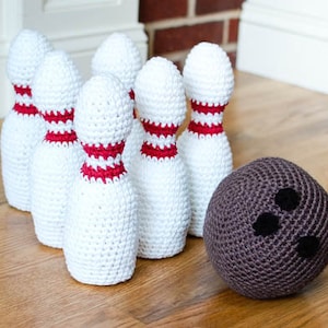 Crochet Pattern - Kids Toy Bowling Set - Immediate PDF Download