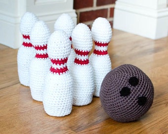 Crochet Pattern - Kids Toy Bowling Set - Immediate PDF Download