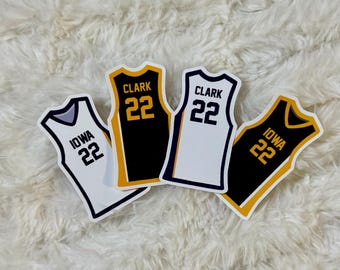 Caitlin Clark Iowa Inspired Jersey Stickers
