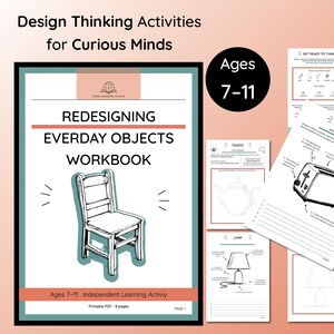 Redesign Everyday Objects Workbook | Creative STEM & Design Activities for Kids | Homeschool Printable