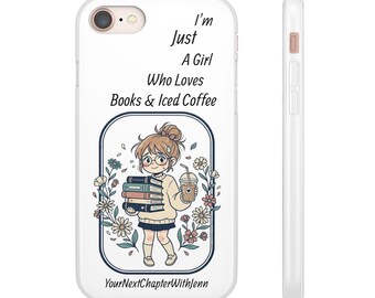 Iced Coffee Messy Bun Cartoon Phone Case | Flexi Case
