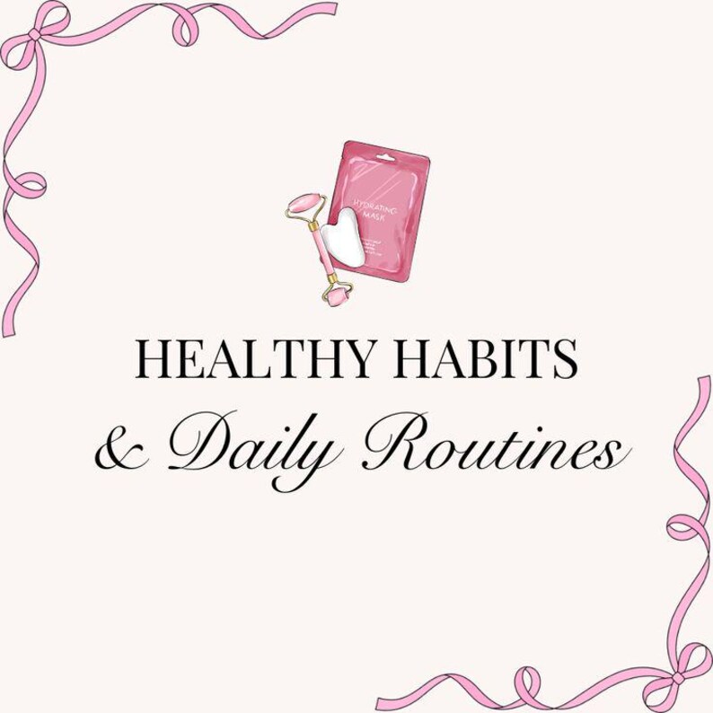 Pink Ribbon Morning Routine School Simple Morning Journal & Self-care Planner - Etsy