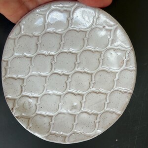 Hand built textured plates (set of 4)