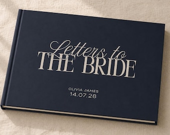 Letters to the Bride Keepsake Book, Wedding Guest Book Alternative, Bridal Shower Gift, Bride Memory Journal, Bride to Be Gift, Hen Do Gift