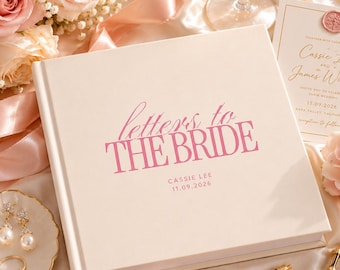 Letters To The Bride Scrapbook, Bridal Shower Memory Book, Wedding Keepsake Scrapbook, Custom Bride Gift Album