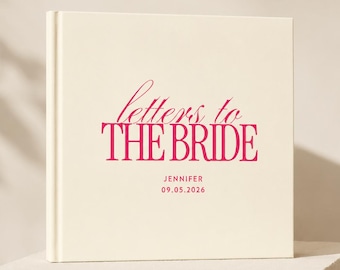 Letters To The Bride Scrapbook, Bridal Shower Memory Book, Wedding Keepsake Scrapbook, Custom Bride Gift Album