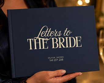 Letters to the Bride Scrapbook, Hardcover Wedding Keepsake Album, Maid of Honor Gift for Bride