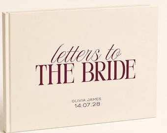 Libro de cartas para la novia, libro de firmas personalizado para la despedida de soltera, libro de recuerdos de la novia, consejos para la novia, regalo para la futura novia, recuerdo de la despedida de soltera