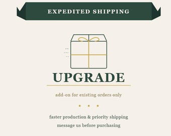 Expedited Shipping / Upgrade for existing orders