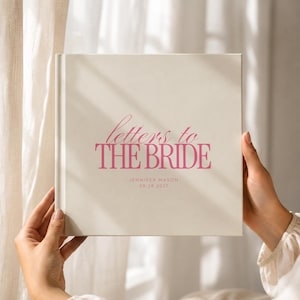 Letters To The Bride Scrapbook, Bridal Shower Memory Book, Wedding Keepsake Scrapbook, Custom Bride Gift Album