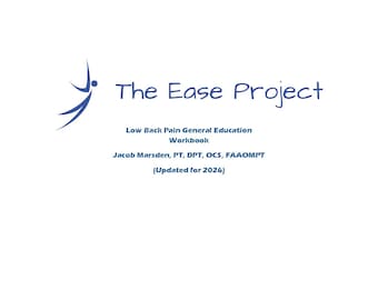 The Low Back Pain Blueprint: A Step-by-Step Plan to Reduce Pain and Get Back to Normal Life