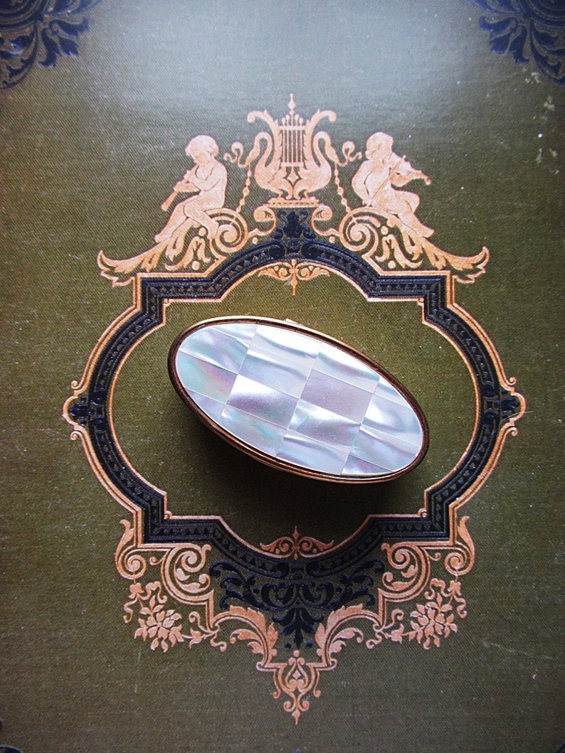 Gorgeous Max Factor ~\u201cRed on Red\u201d ~.~ Lipstick Pop-Up Tube~ Mother of Pearl Inlay Top Container Made in ENGLAND