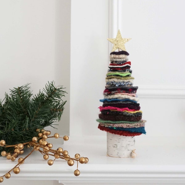 Felted Wool Medium Christmas Tree | Handmade Wool Decor | Christmas Decorations | MEDIUM TREE