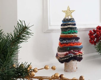 Felted Wool Small Christmas Tree | Handmade Wool Decor | Christmas Decorations | SMALL TREE