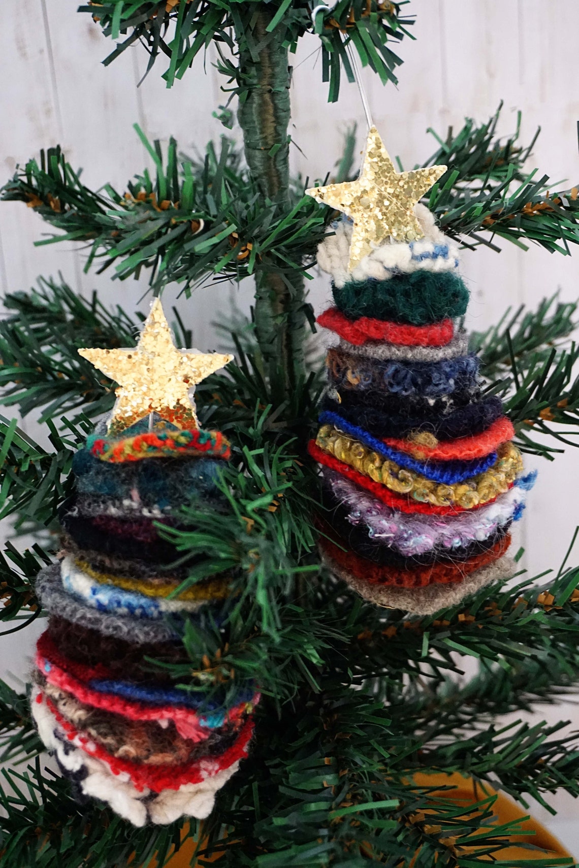 Felted Wool Small Christmas Ornament Handmade Wool Decor | Etsy