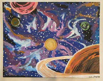 Acrylic Space Painting