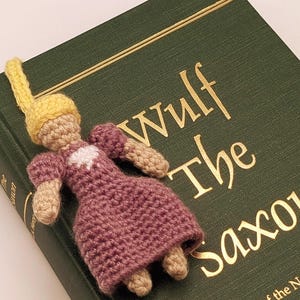 Rapunzel Bookmark Crochet Pattern - Princess Mini Doll