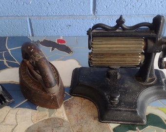 Antique fluting irons set
