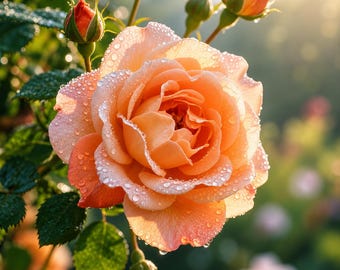 1000 Orange Rose Flower Seeds | Non-GMO Heirloom Garden Roses for Planting