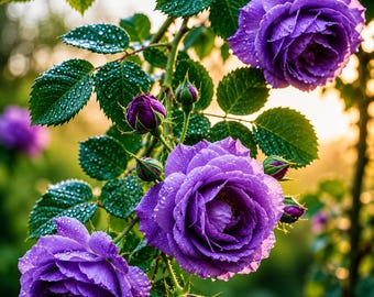 Semillas de rosas antiguas – 1000 unidades, sin OMG, flores multicolores para plantar en el jardín.