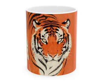 Mug Ukiyo-e Tiger Orange