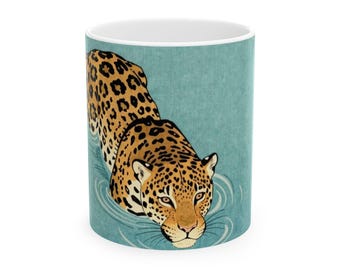 Mug Ukiyo-e Jaguar Still Water