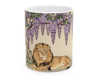 Mug Ukiyo-e Lion Wisteria Rest