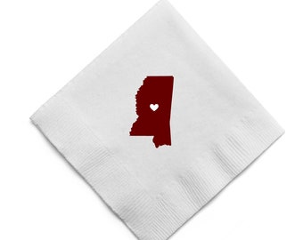 Mississippi - MSU - Cocktail Napkins