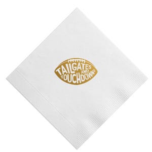 Tailgates and Touchdowns Cocktail Napkins