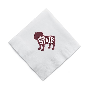 Hail State Dawg Cocktail Napkins