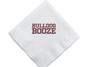 Bulldog Booze Bold Cocktail Napkins
