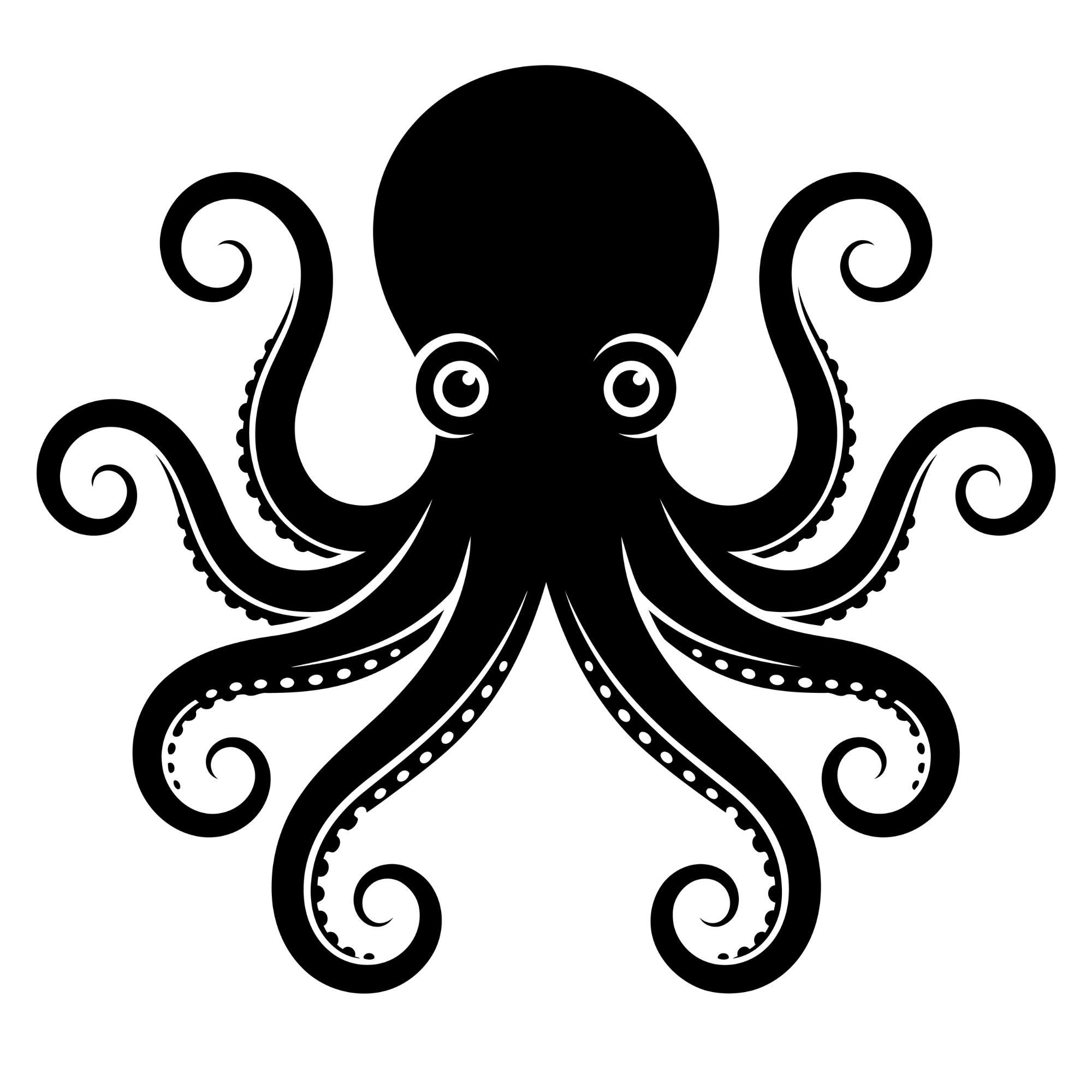 Octopus Svg Files, Octopus Cut Files, Sea Animal Underwater Creature ...