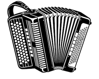 Accordion Svg, Accordion Clipart, Accordion Player Clipart, Instrument Squeezebox Concert Piano, Digital Download, Commercial Use