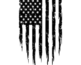 Distressed American Flag Svg, Rustic American Flag, 4th of July Svg Cut Files, Instant Download